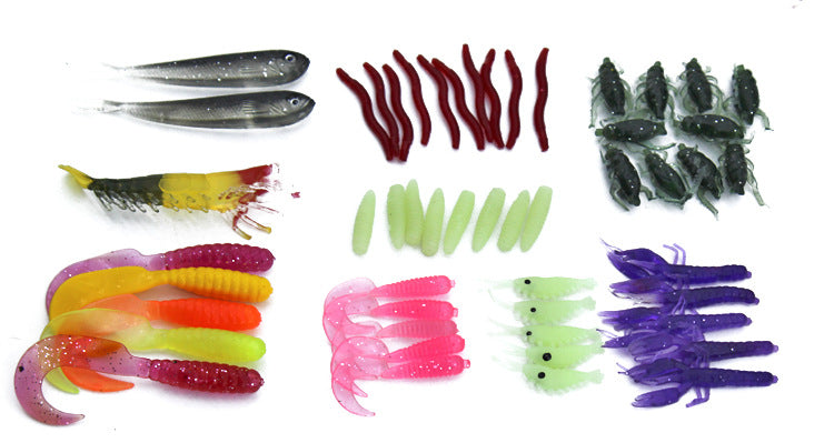 Fishing Gear - Sequined Soft Bait Set