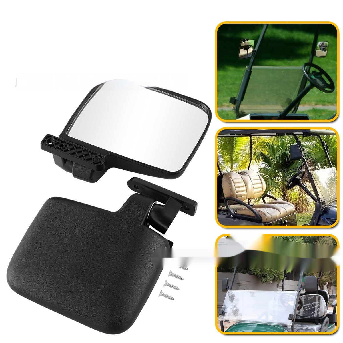 CIUB CAR EZGO Golf Cart Side View Mirror Set